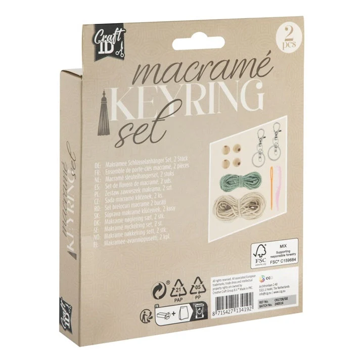 Macramé Keychain-Making Set, Set of 2