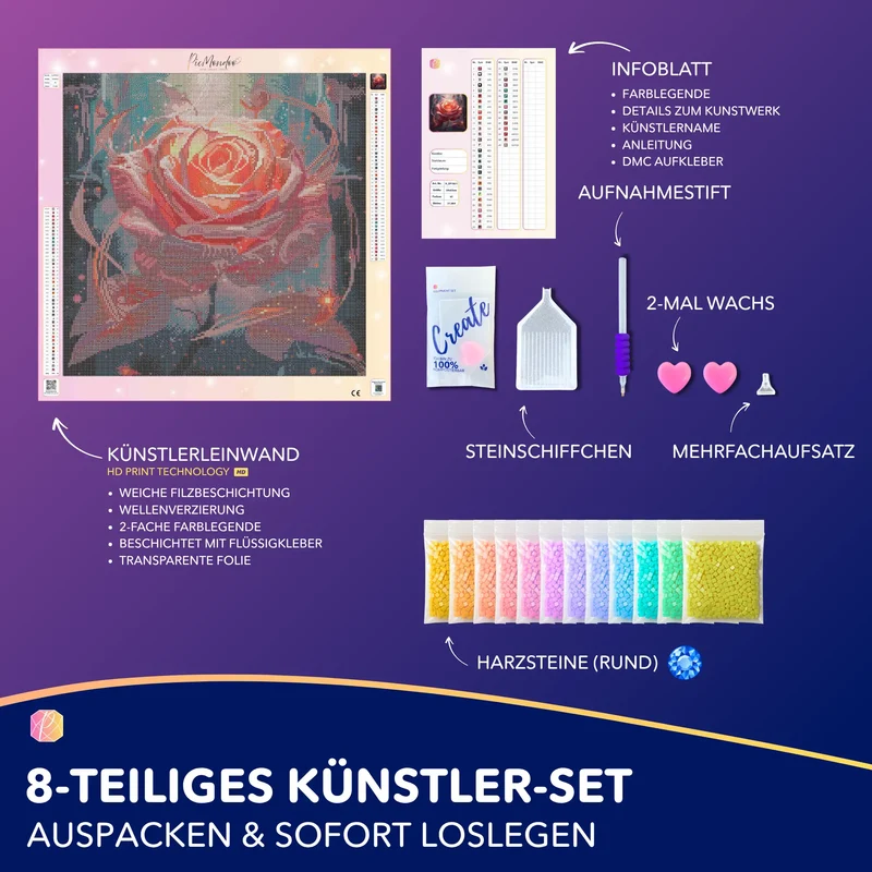 Diamond Painting - Herzflamme