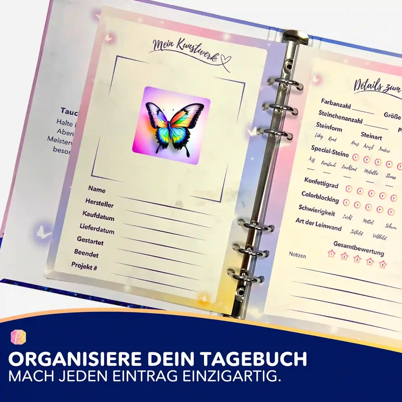 Aufkleber 5er-Set - Moni Live Verkauf - Butterfly Mona