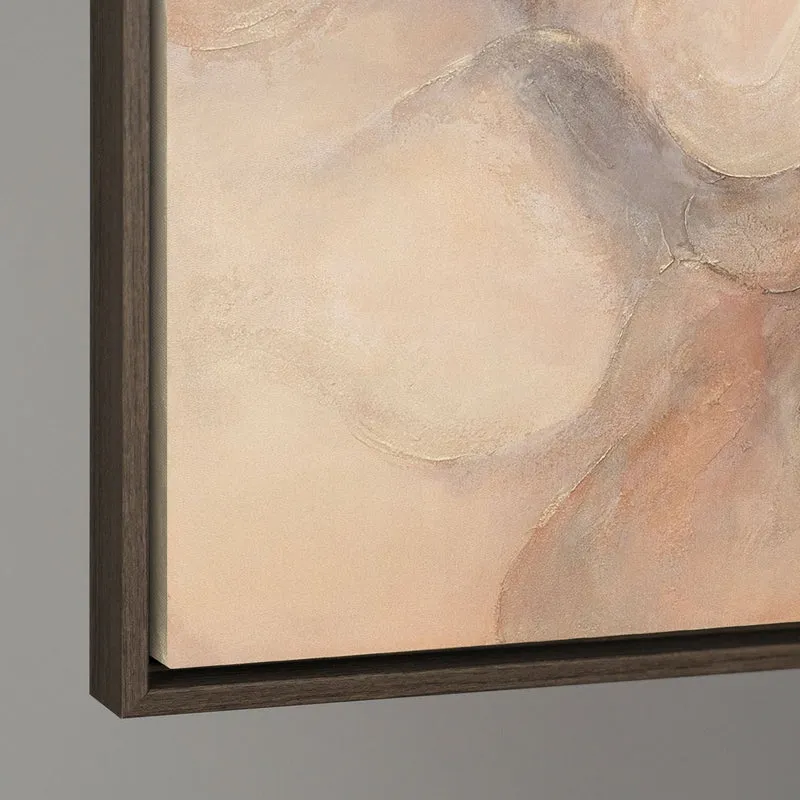 Handgemaltes abstraktes Arztpraxis-Bild „Echo der Flammen“