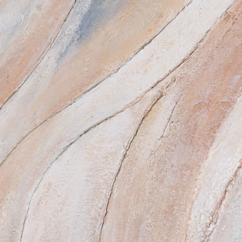 Handgemaltes Acrylbild für die Arztpraxis „Windlinien“