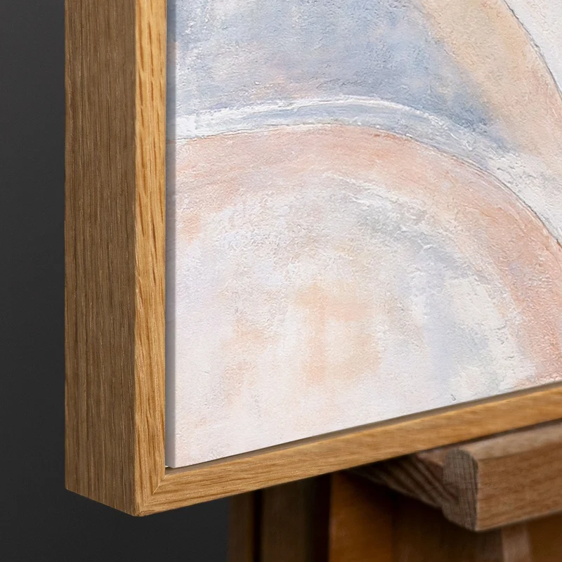 Handgemaltes Acrylbild für die Arztpraxis „Windlinien“