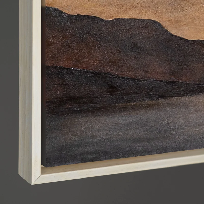 Handgemaltes Landschaftsbild für Arztpraxis „Sanfter Sonnenaufgang“