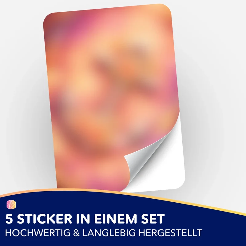 Aufkleber 5er-Set - Sommermotiv
