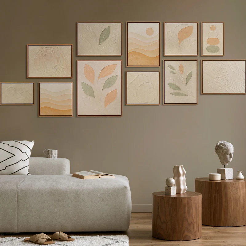 Bilder set mit rahmen Original Gemälde Handgemalt