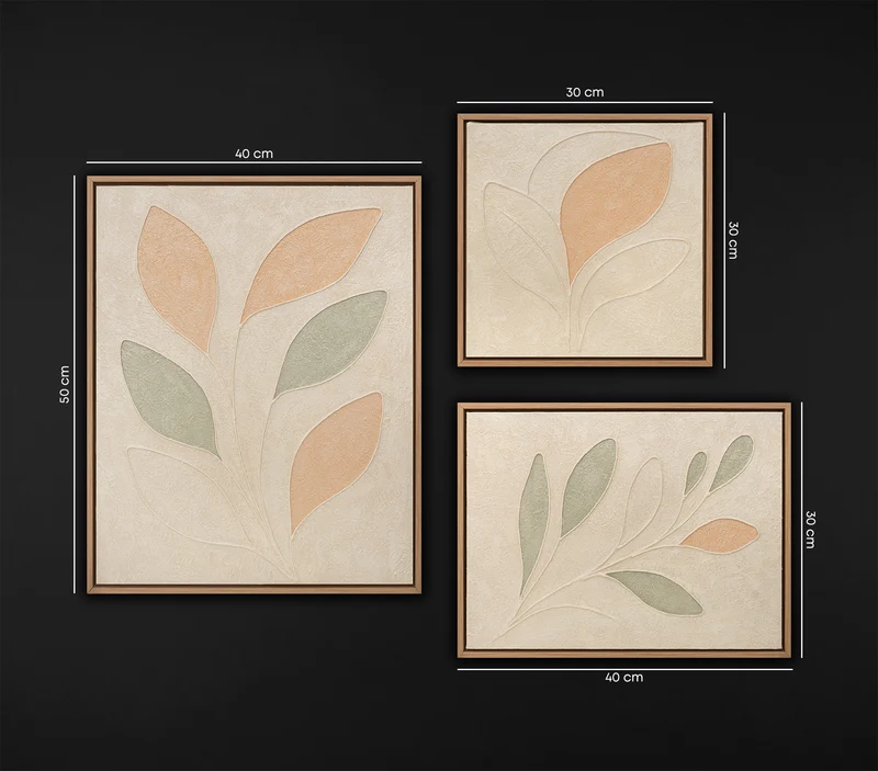 Bilder set mit rahmen Original Gemälde Handgemalt
