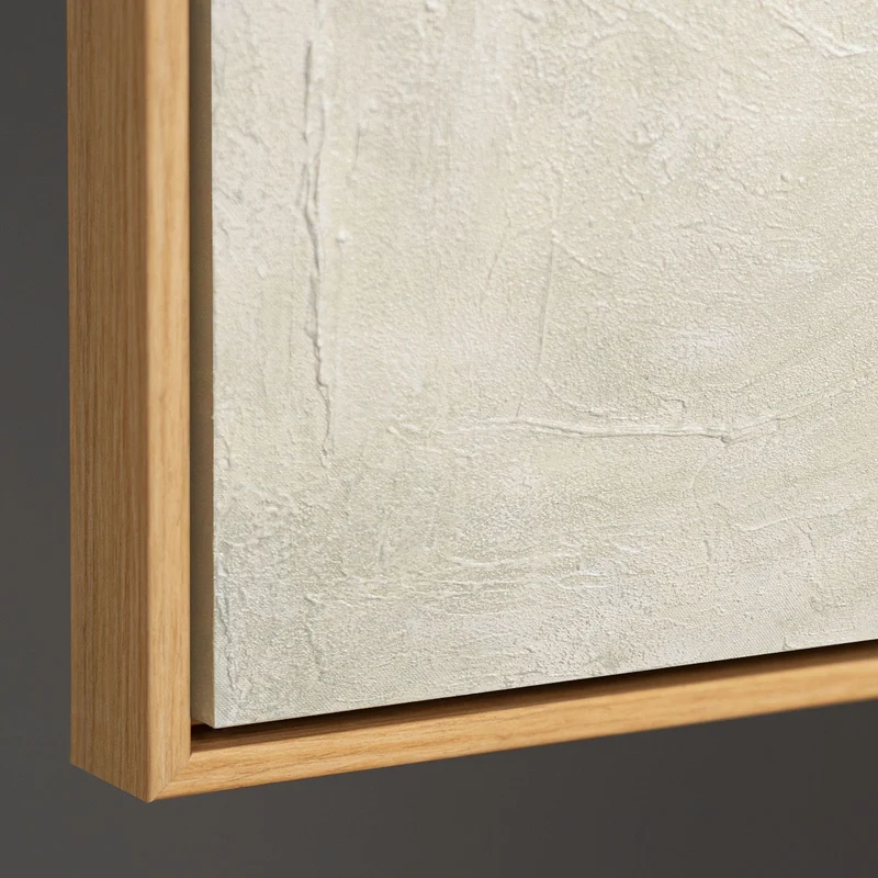 Acrylmalerei mit Struktur im Rahmen „Spuren des Regens“
