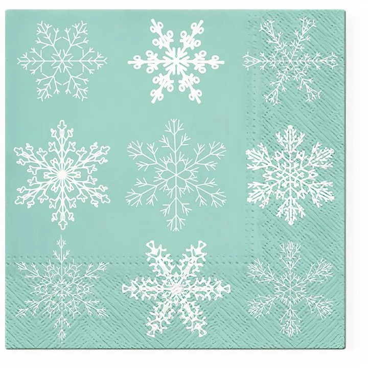 Decoupage Napkins Snowflakes - 1 pc