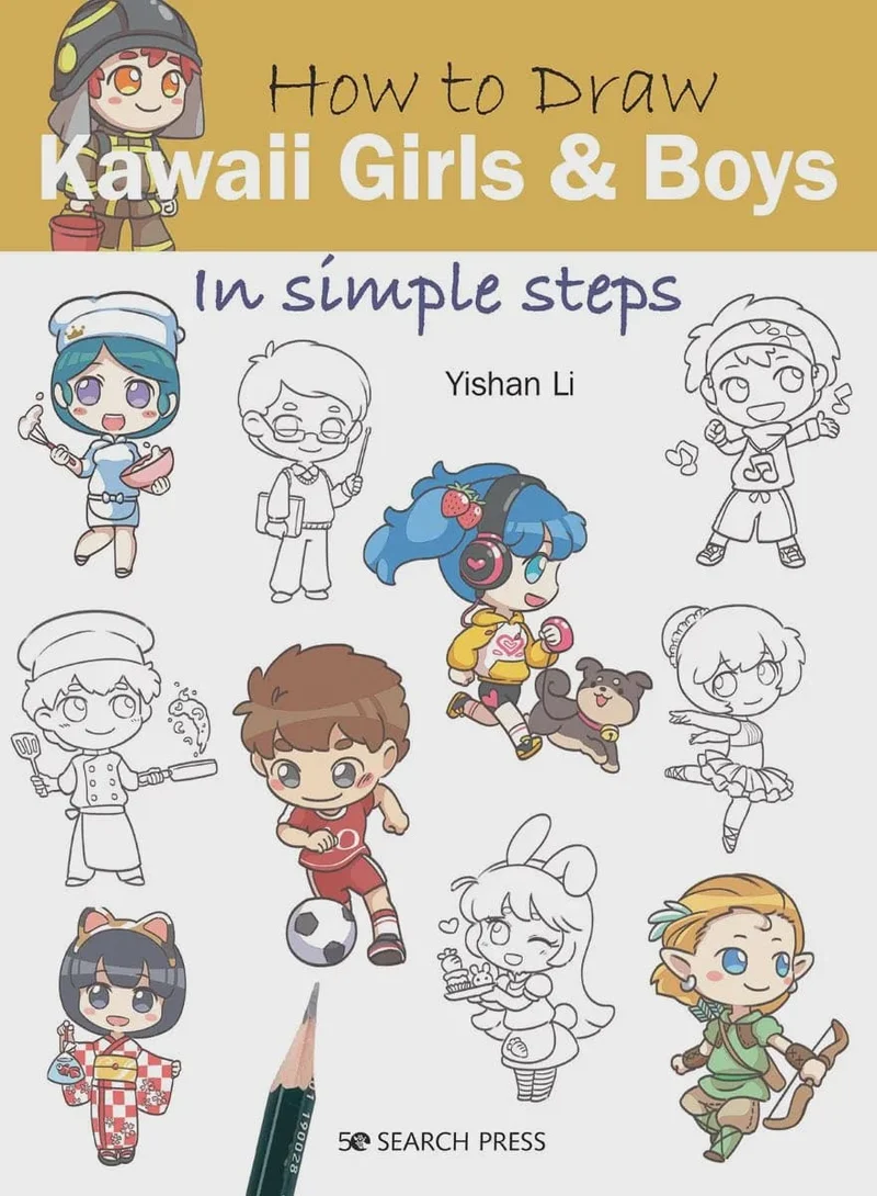 How to Draw Kawaii Girls & Boys in Simple Steps