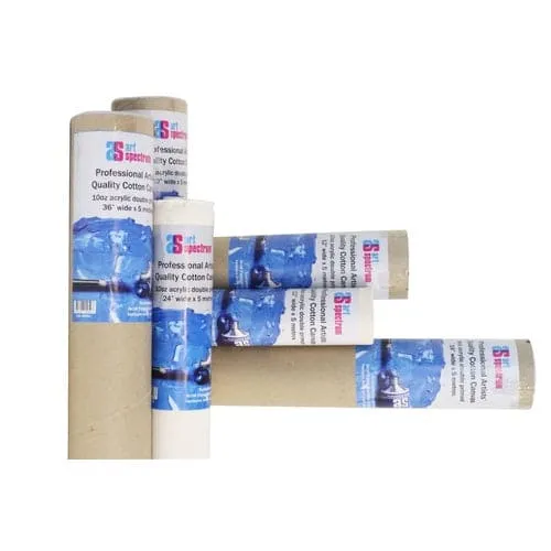 Art Spectrum Cotton Canvas Double Primed 5m Mini Rolls