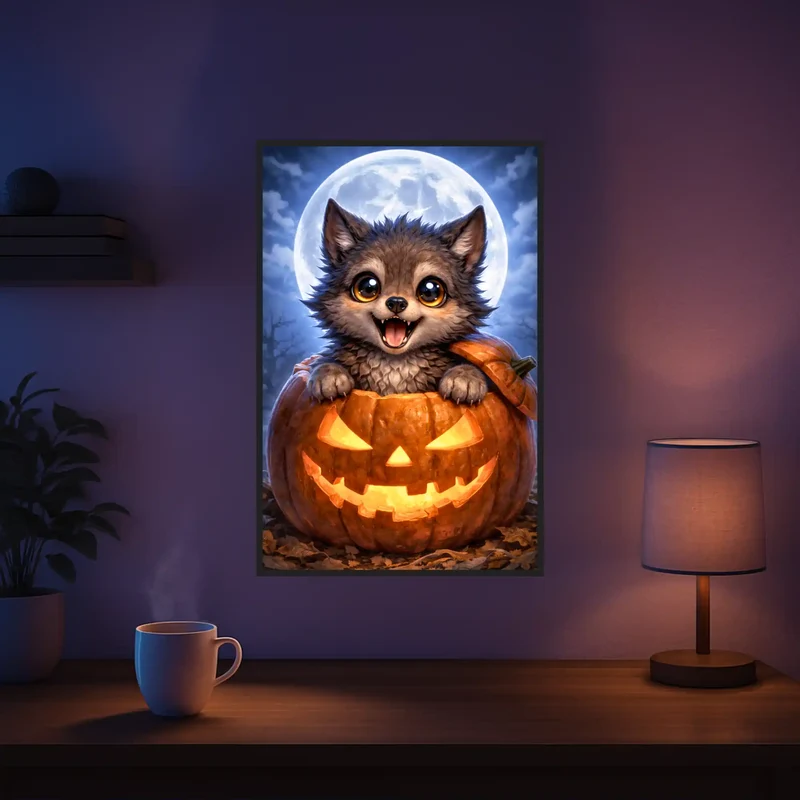 Diamond Painting - Der jüngste der Mondwölfe "Limited Edition"