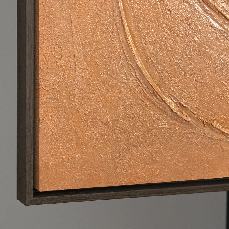 Acrylmalerei im Rahmen organisches Leinwandbild „Warme Rhythmen“