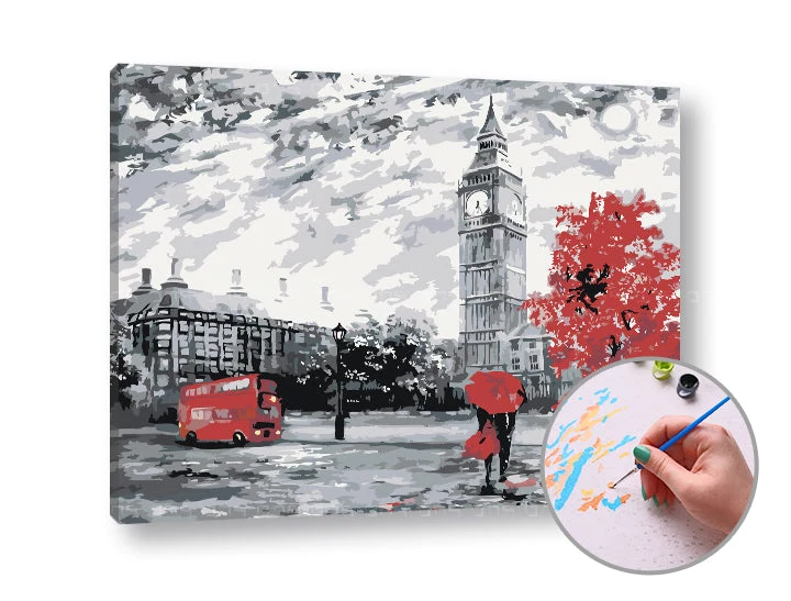 LONDON FEELINGS Paint by Numbers | Medium Difficulty