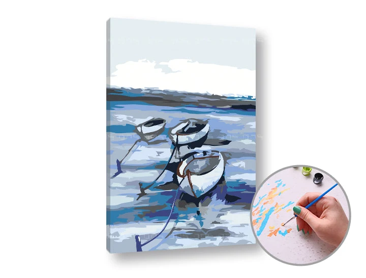Paint by Numbers: Ships at Sea | Low Difficulty