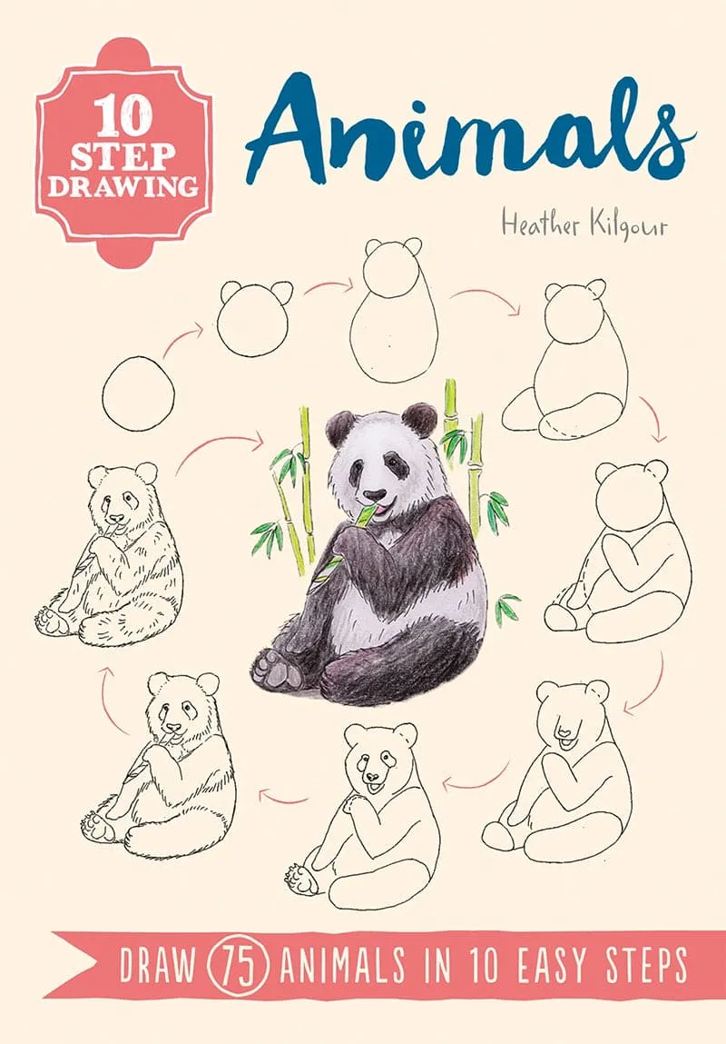 10 Step Drawing Animals - Heather Kilgour