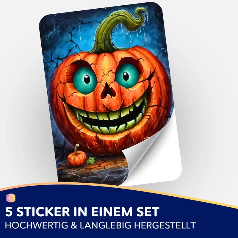 Aufkleber 5er-Set - Lächeln mit Nebenwirkungen