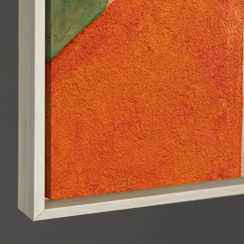 Moderne Acrylbilder mit geometrischer Struktur im Rahmen „Ordnung und Bewegung“