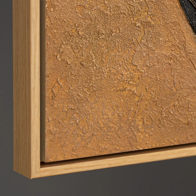 Gemälde mit Struktur und Geometrie im Rahmen „Form und Textur“