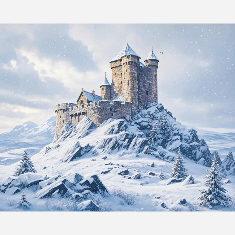Malen nach Zahlen - Stille des Winters