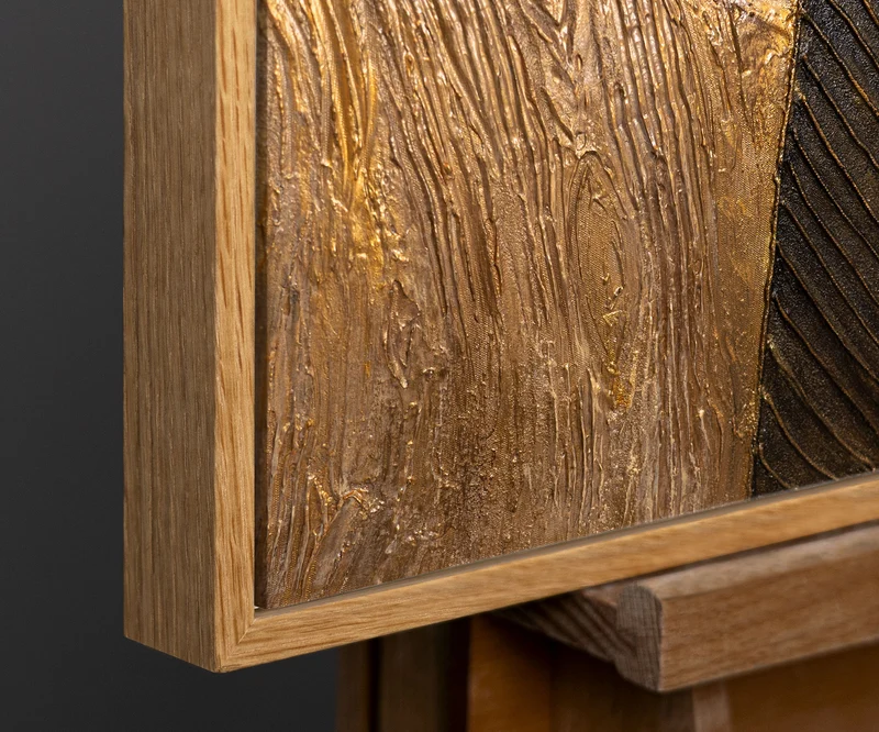 Moderne Acrylbilder mit Struktur und Naturtönen im Rahmen „Natürliche Ornamente“