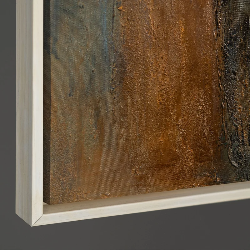 Moderne Bilder im Rahmen mit warmer Struktur „Palette des Abends“