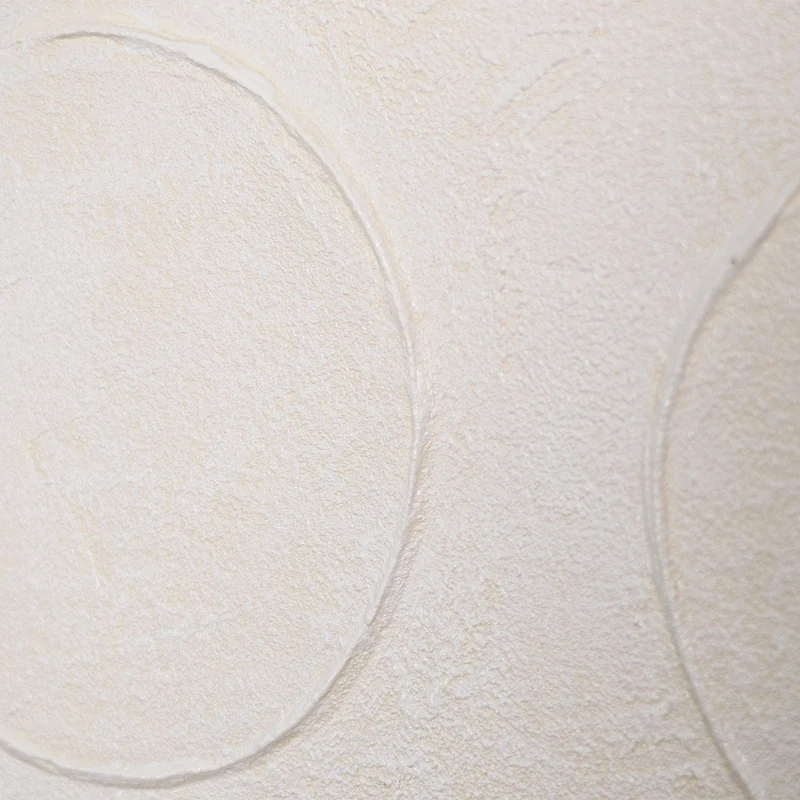 Abstraktes Leinwandbild „Weißer Code“ im Rahmen – moderne Wandkunst