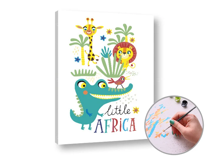 LITTLE AFRICA Paint by Numbers | Low Difficulty