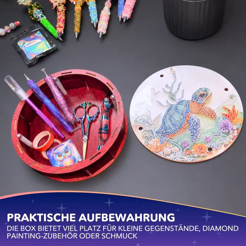 Diamond Painting Aufbewahrungsbox Schildkröte