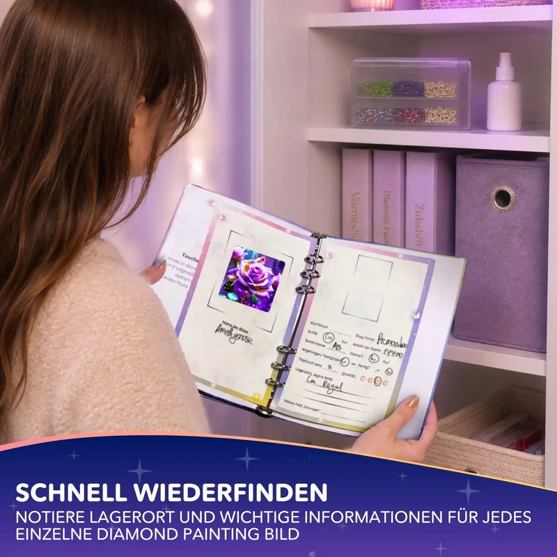 Diamond Painting Vorratsbuch