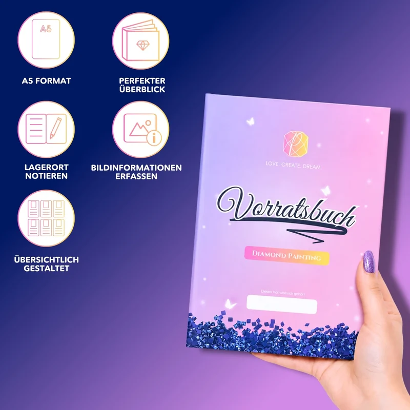 Diamond Painting Vorratsbuch