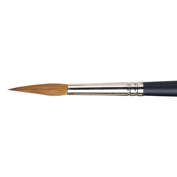 Winsor and Newton - Artists' Watercolour Sable Pointed Round Short Handle Brush - No. 8