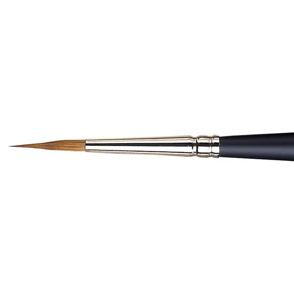 Winsor and Newton - Artists' Watercolour Sable Pointed Round Short Handle Brush - No. 4
