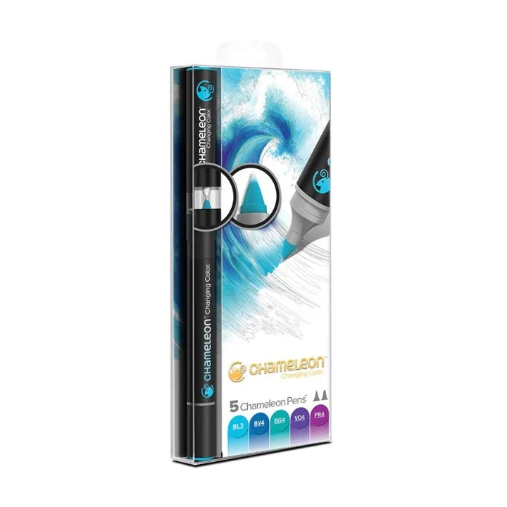 Chameleon Markers, Cool Tones, Set of 5