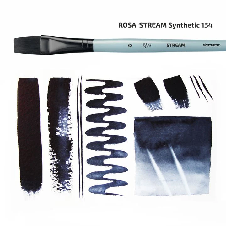 ROSA STREAM 134 Synthetic Flat Brush