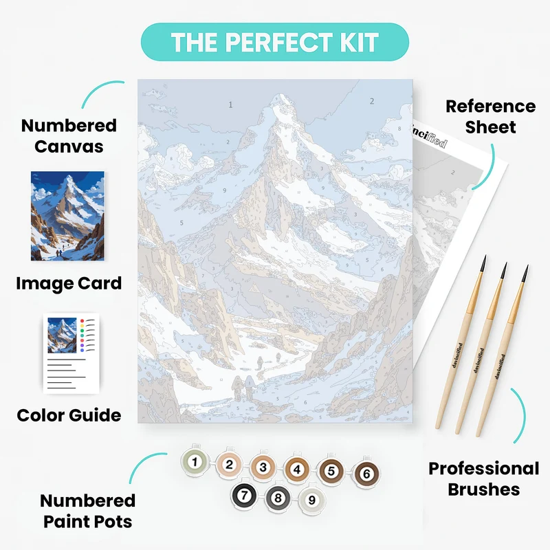 Sagarmatha National Park Himalayan Summit Trek - Paint by Numbers Kit