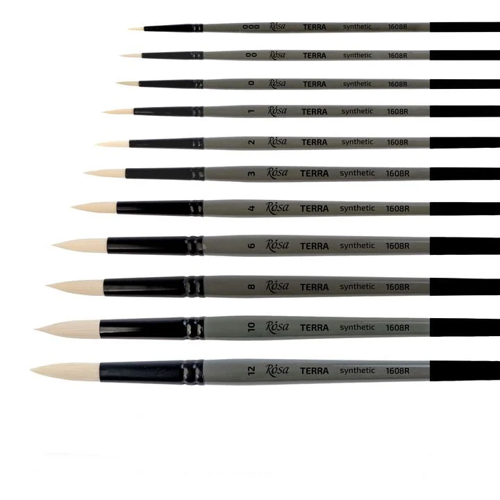 ROSA TERRA 1608R Synthetic Round Brush