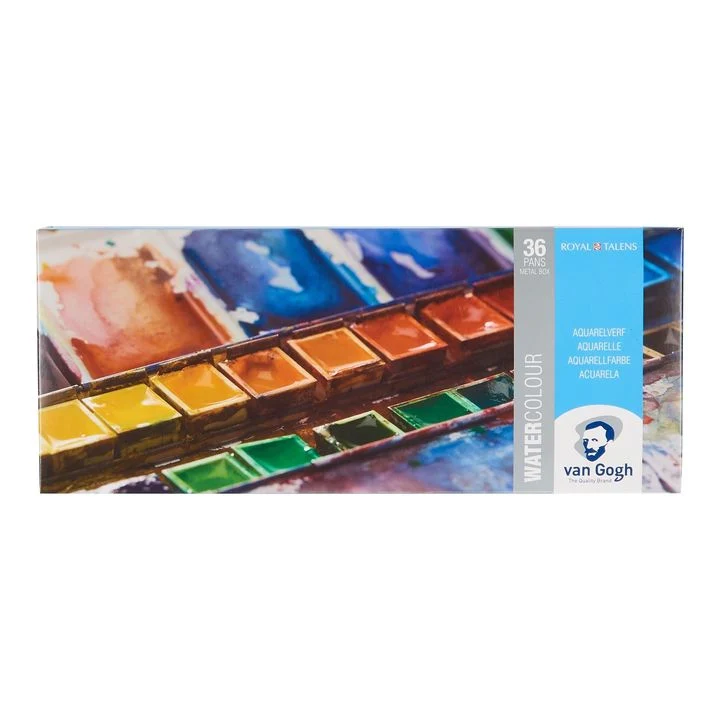 Van Gogh Watercolor Paints in a Metal Tin
