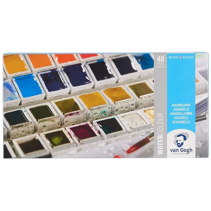 Van Gogh Watercolor Paints in a Metal Tin
