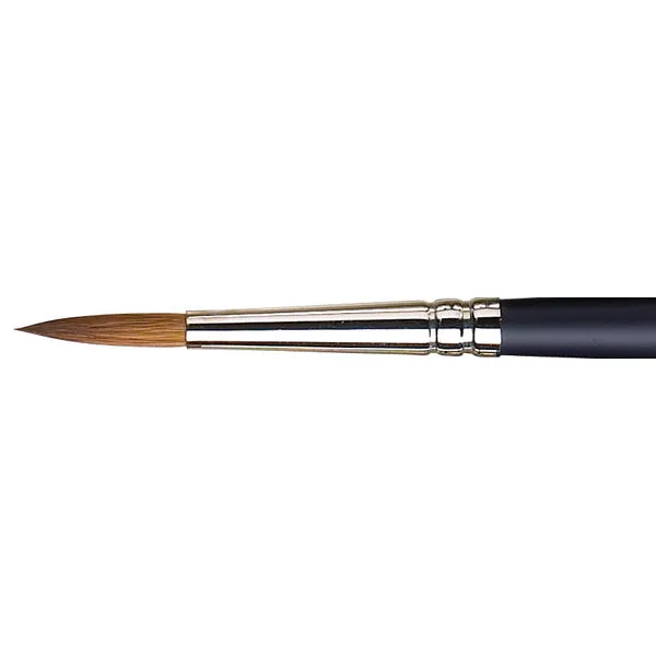 Winsor and Newton - Artists' Watercolour Sable Round Short Handle Brush - No. 6