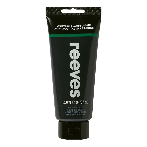 Reeves - Fine Acrylic - 200ml - Mars Black