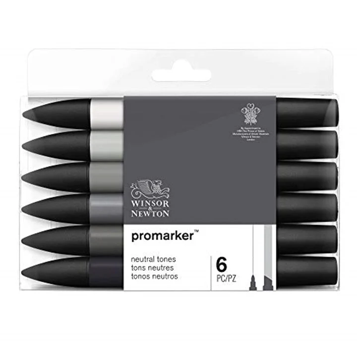 Winsor & Newton Promarker Marker Set - Neutral Shades