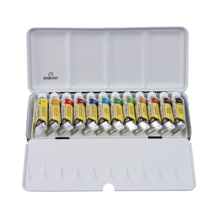 Rembrandt Watercolor Paints in Tubes in Metal Box