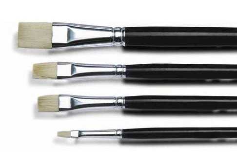 Solo Goya Flat Brush Set, 4-Piece