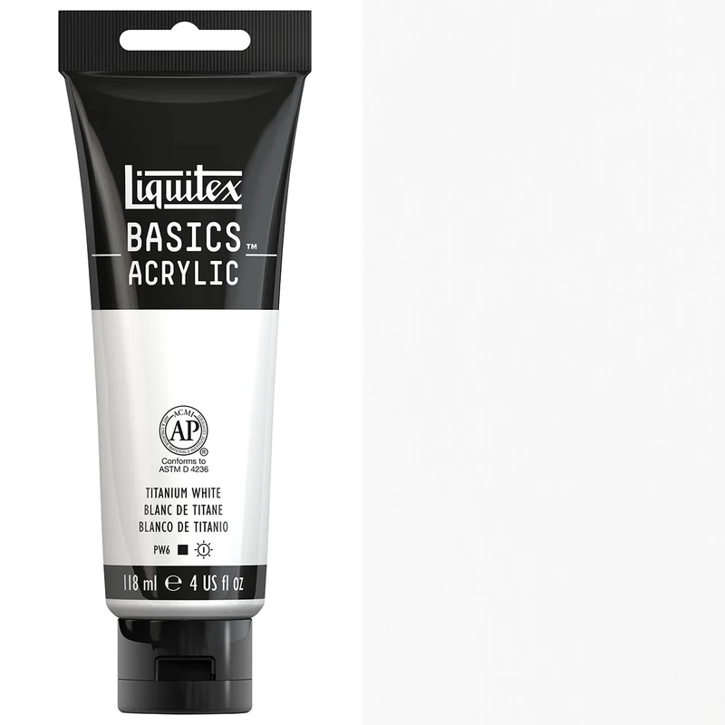 Liquitex - Basics Acrylic Colour - 118ml Titanium White