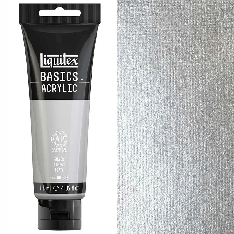 Liquitex - Basics Acrylic Colour - 118ml Silver