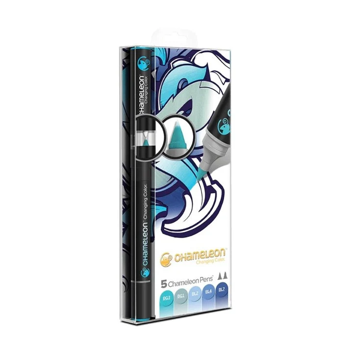 Chameleon Markers - Blue Tones / Set of 5
