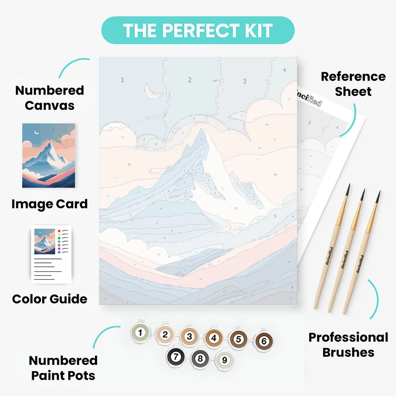 Sagarmatha National Park Himalayan Summit - Paint by Numbers Kit