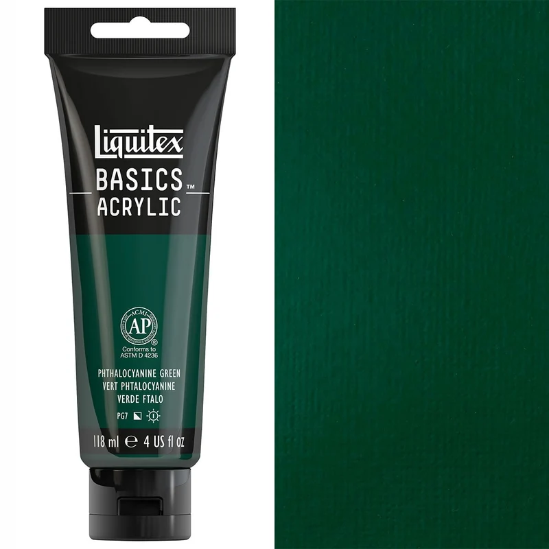 Liquitex - Basics Acrylic Colour - 118ml Phthalo Green