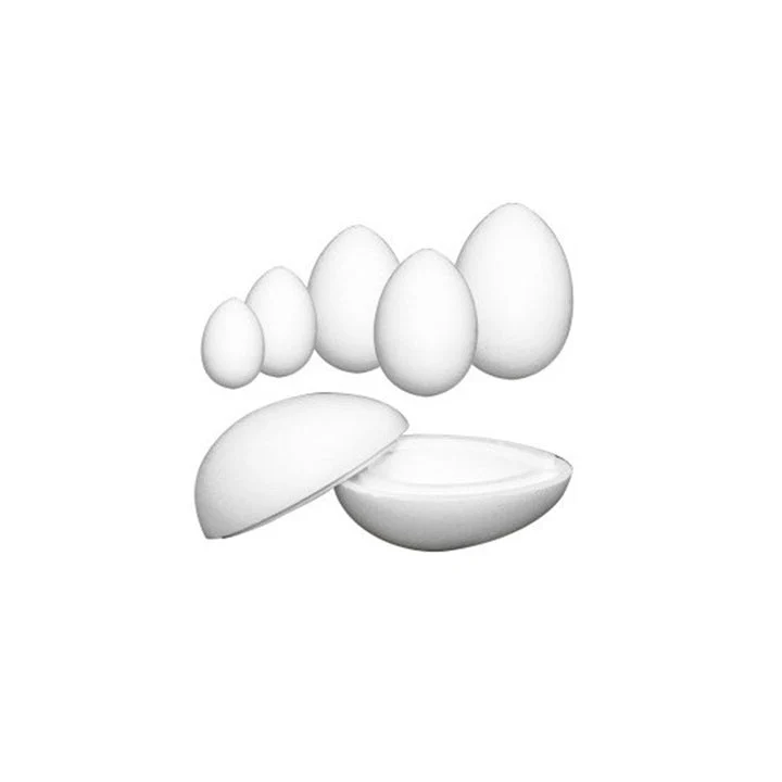 Two-Piece Polystyrene Egg, 15.5 cm