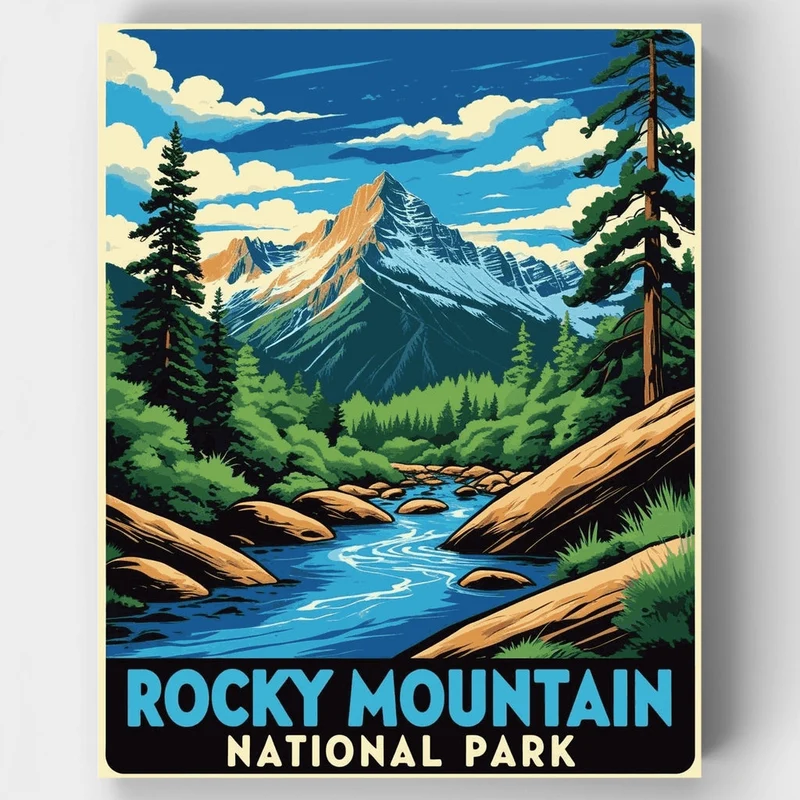 Rocky Mountain National Park - Paint by Numbers Kit